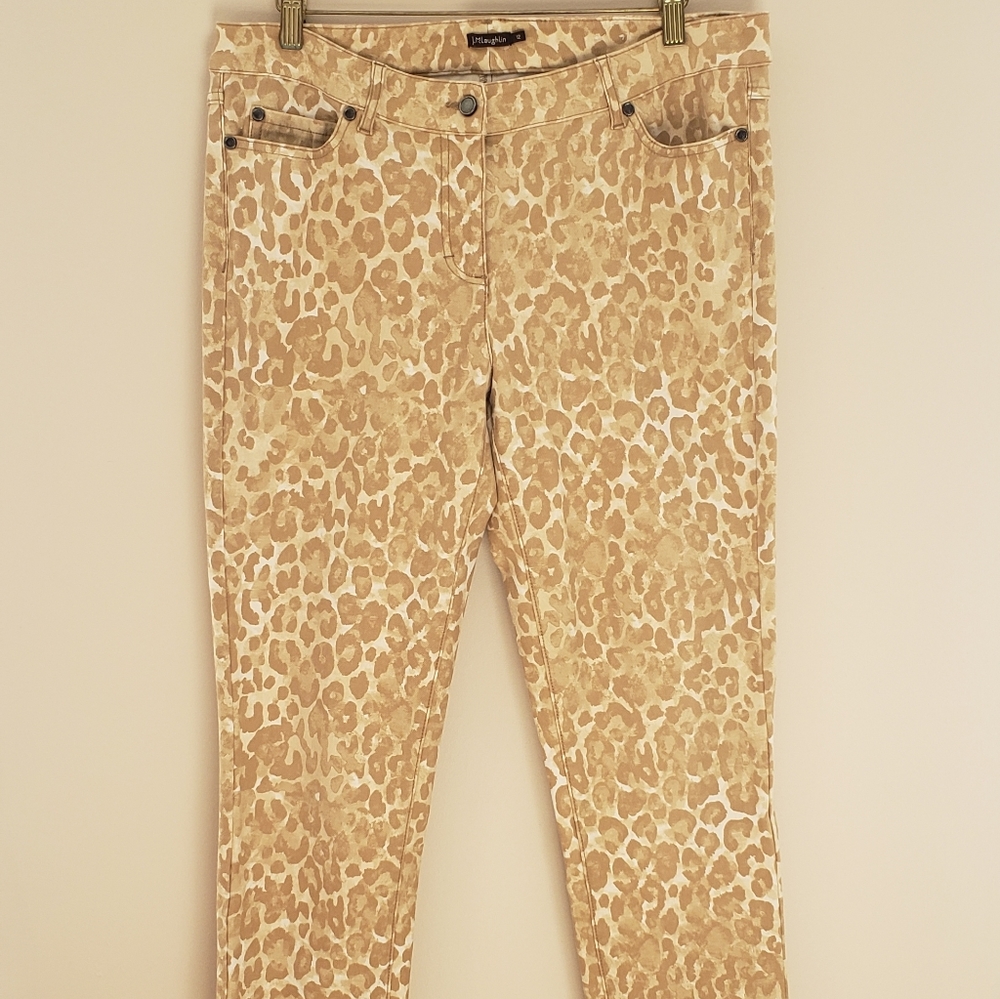 J. McLaughlin Leopard Print Jeans